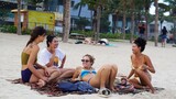 Vietnam Da Nang Promenade & Beach Walk Around See So Many Beautiful Girls Vlog 92