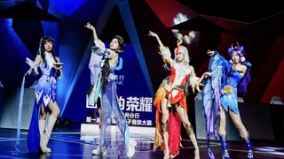 ‘’美人图"王者荣耀比赛COS翻跳