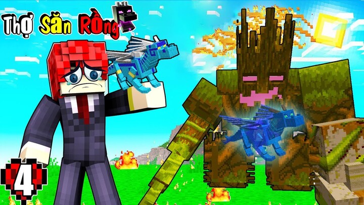 MINECRAFT THỢ SĂN RỒNG * TẬP 4 * BÉ RỒNG HY SINH ĐỂ BẢO VỆ VANH KHỎI BOSS THẦN RỪNG KHỔNG LỒ !!!