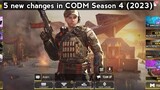 5 new changes made in COD MOBILE  Season 4