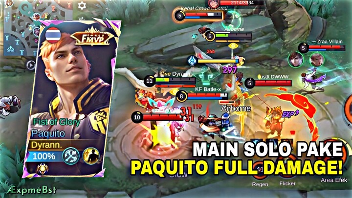 Contoh Explaner Manja.. Sesulit Itukah Buat Kill Paqu⁉️ Build Paquito Full Damage 🔥