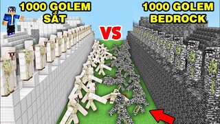 Mình Đã So Sánh Sức Mạnh Của | Golem Sắt Và Golem Obsidian | TRONG MINECRAFT PE..!!