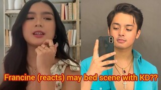 Francine Diaz talks about the Bed Scene with KD Estrada (Bola Bola Series)