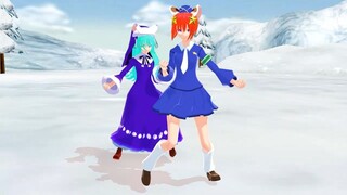 【mmd di gi charat】リンナ・キャラット＆ミ・ケ・キャラットでdaybreak