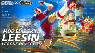 Mobile Legend x Laegue Of Legend : Mod Skin Leesin PlayMaker -  Jin Moba