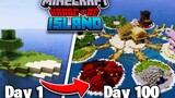 ฉันเอาชีวิตรอด 100 วันบนเกาะร้างใน Minecraft