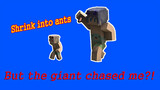 [Game]Chú lùn sống sót thoát khỏi tên khổng lồ đi săn trong Minecraft