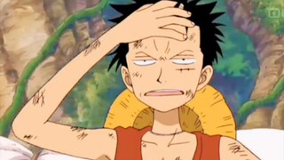 di setiap saat, di setiap waktu genting, di perlawanan, luffy selalu bercanda