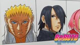 Drawing Team 7 in Boruto | Naruto | ナルト