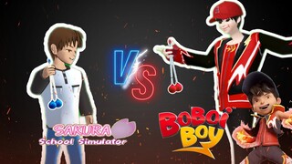 Boboiboy Duel Lato lato melawan Yuta | Sakura School Simulator