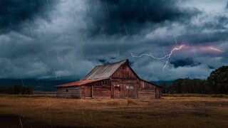 Heavy Intense thunderstorm caught in video