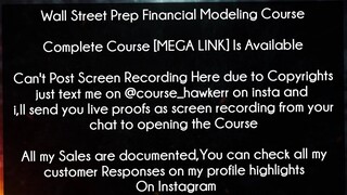 Wall Street Prep Financial Modeling Course Download