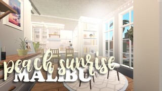 Peach Sunrise Malibu House | BLOXBURG