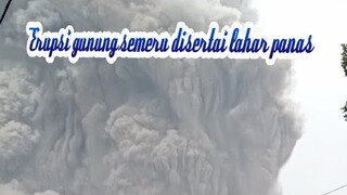 erupsi gunung semeru di sertai lahar panas