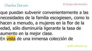 Charles Darwin - El Origen del Hombre 2/2