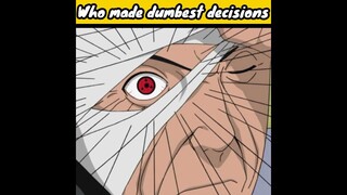 10 Naruto character who made dumbest decision #shorts