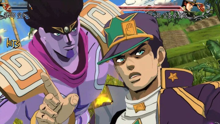 Jotaro (Batu Laut) versi animasi Mod "JoJo no Kimyou na Bouken Battle of the Stars R"