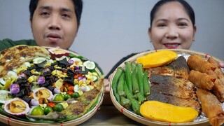 FISH AND VEGGIES SA BILAO MUKBANG | COLLABORATION WITH @JAYAN's FAM Vlog