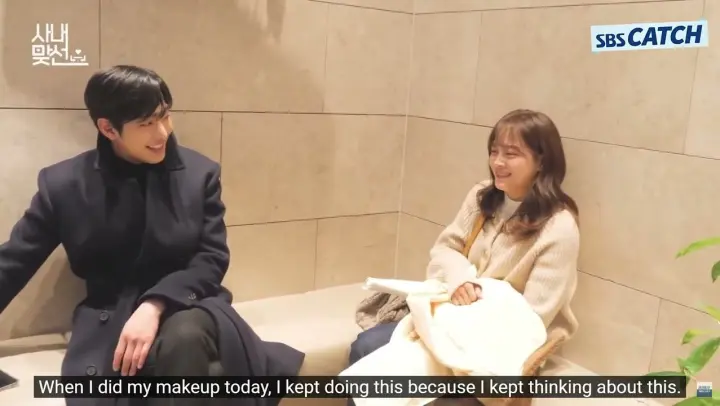 Kim Sejeong's reaction on Ahn Hyo-seop's thigh beating | Business Proposal - Behind The Scenes