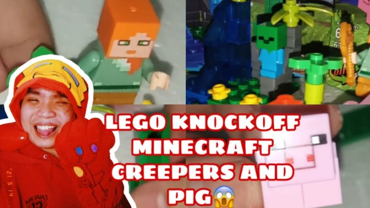 LEGO MINECRAFT KNOCKOFF HAUL CREEPERS AND PIGS | ARKEYEL CHANNEL