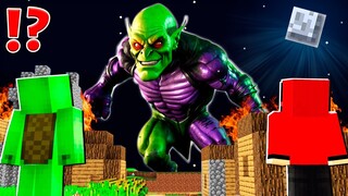 Why Creepy GREEN GOBLIN Titan ATTACK JJ and MIKEY at 3:00am ? - in Minecraft Maizen