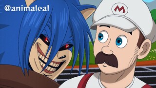 E se Mario e Sonic fossem de One Punch-Man - Ative as legendas