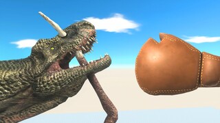 Boxing Glove Kick into Tentacles - Animal Revolt Battle Simulator