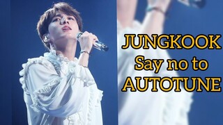 BTS Jungkook Say No to Autotune