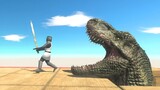 T-REX Surprise Attack from Below - Animal Revolt Battle Simulator