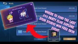 How to find the last 515 party clue Explore STUN Studio win free skin event in Mobile Legends