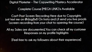 Digital Marketer Course The Copywriting Mastery Accelerator download