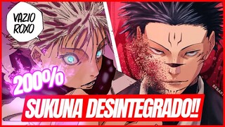 DESTRUIÇÃO TOTAL!! GOJO VS SUKUNA A LUTAS DOS MAIS PODEROSOS  Jujutsu Kaisen Capitulo 223
