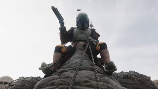 Boba Fett rides his Rancor like a Boss