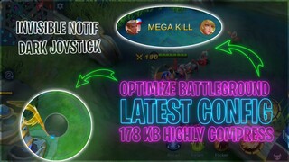 Latest! Battleground Optimize Config - 60 FPS + Highly Compress - Invisible Notification | MLBB