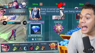 Solo Rank Ketemu MM Jago!! Gw Kasi 1000 Diamond Langsung!! - Mobile Legends