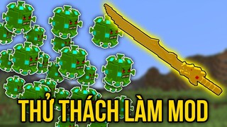 Đội quân Virus và Kiếm rồng lửa | Minecraft Thử thách Làm mod