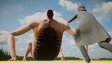 Eren Yeager VS Rod Reiss Titan - Attack On Titan (Animation)