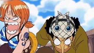 Usopp: Nami, tolong selamatkan aku hahahahahahaha Siapa yang mencintai Usopp seperti aku? Dia sangat