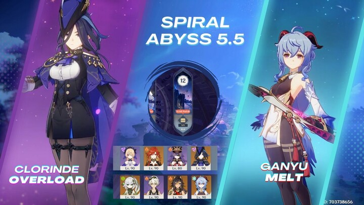 Spiral Abyss 5.5 Clorinde Overload & Ganyu Melt | Genshin Impact