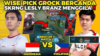 SKRG GANTIAN BRANZ YG MENGGILA ‼️ PH PICK GROCK JUNGLER TEMBUS TRUE DAMAGE - IESF INDO VS PH GAME 2