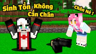 REDHOOD THỬ THÁCH 24 GIỜ SINH TỒN KHÔNG CÓ CHÂN TRONG MINECRAFT*MỀU TROLL ĂN TRỘM CHÂN CỦA REDHOOD