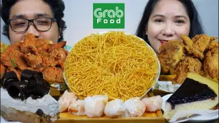 EATING ALL OUR FOOD CRAVINGS IN ONE SEATING | GRAB FOOD PH | MUKBANG PHILIPPINES
