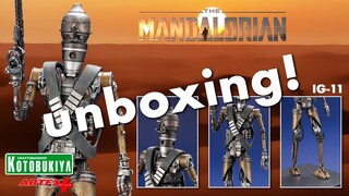 IG-11 The Mandalorian Star Wars 1:10 Scale Kotobukiya ARTfx+ Statue Unboxing