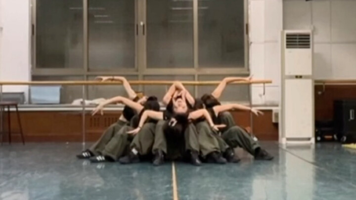 The second to last group dance piece...actually danced like this