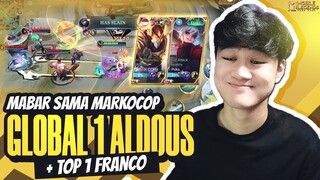 MABAR SAMA MARKOCOP GLOBAL 1 ALDOUS & FOX MOBA TOP 1 FRANCO ! JEJE PAKE LANCELOT - Mobile Legends