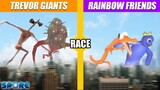 Trevor Giants vs Rainbow Friends Race | SPORE