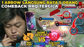 1X ARROW LGSG RATA SMUA BTR ‼️ NGERI COMEBACK RRQ LGSG DIBANTAI BTR - MDL PLAYOFF RRQ VS BTR GAME 1