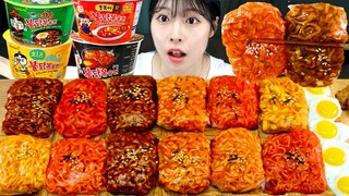 ASMR MUKBANG| 직접 만든 불닭볶음면 불닭쌈 먹방 & 레시피 FIRE NOODLES EATING AND BLACK BEAN NOODLES