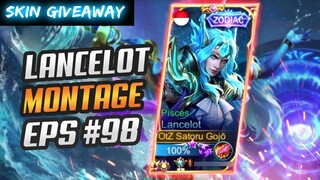 LANCELOT MONTAGE TIKTOK #98 | RANK HIGHLIGHTS | SKIN GIVEAWAY | BEST MOMENTS | MLBB