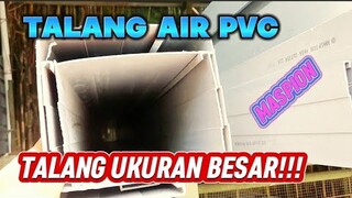 REVIEW TALANG AIR KOTAK PVC UKURAN 8 INCH || MAAF YAH ADA YANG LAGI MAKAN 🙏